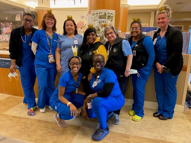 Many patients and family members refer to their care team members as “angels.” During the 10 Days of Gratitude, staff from Medicine (SLA 5) traded their halos for crowns and were treated like royalty.