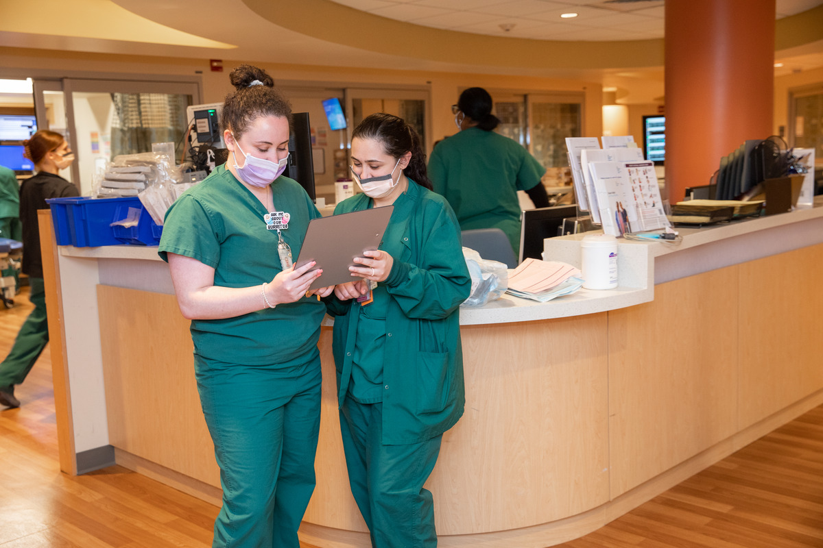 Labor and delivery nurse's station