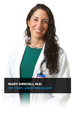 Mary Dimeceli, M.D. First year Anesthesiology
