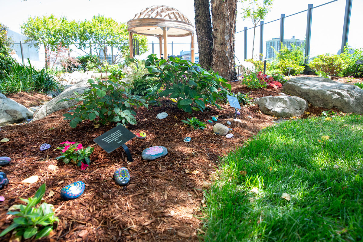 healing garden rocks
