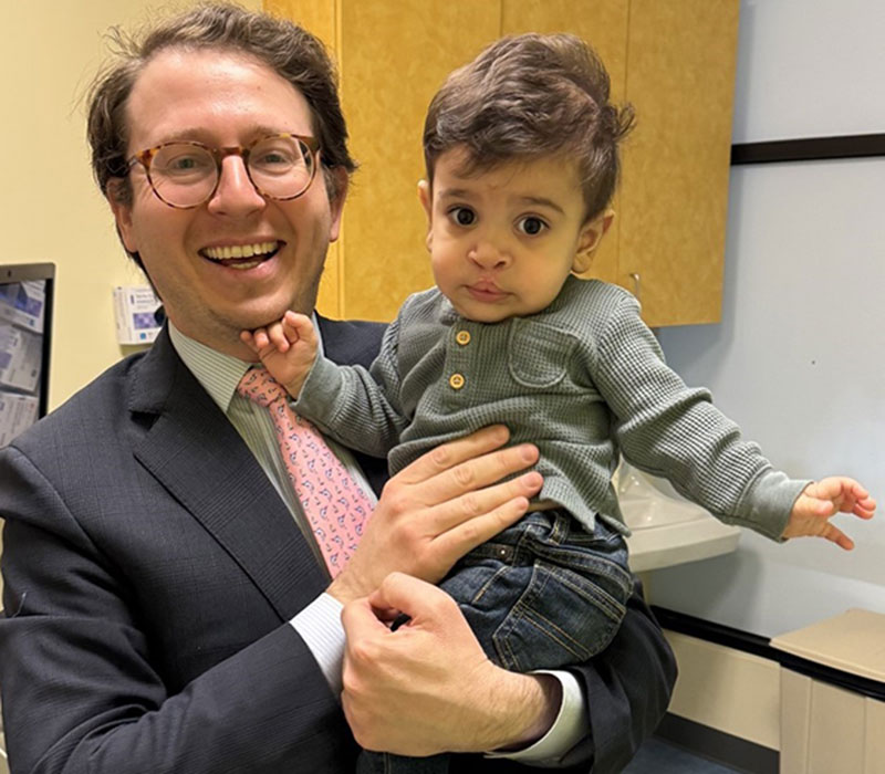 Dr. Alperovich and patient