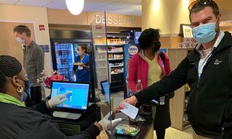 YNHHS employees got a free meal in the delivery networks’ cafeterias, thanks to a generous donor who is grateful for the care a loved one received.