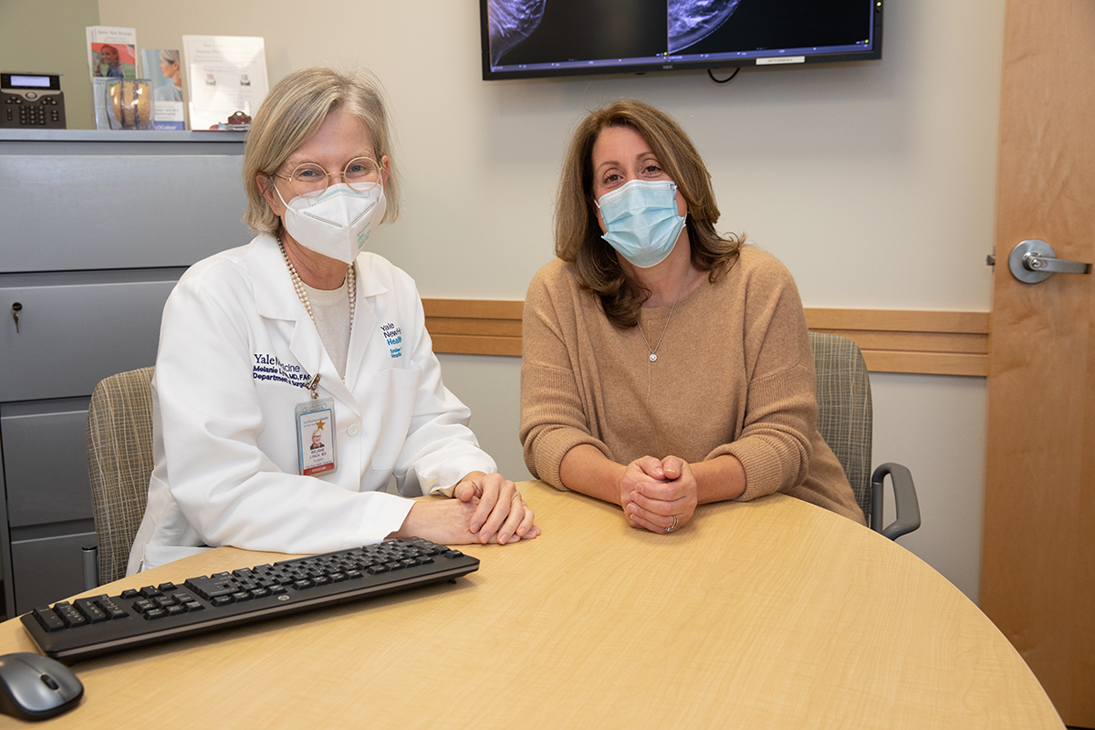 melanie lynch, md and patient nancy macauda