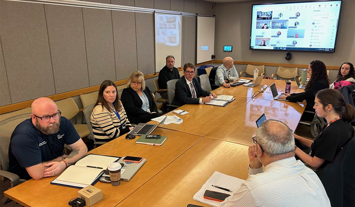 Representatives from departments throughout YNHH met