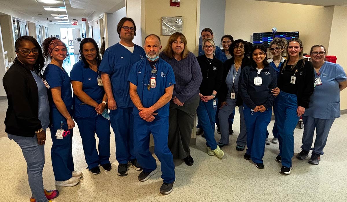 Staff with York Street campuses' MICU
