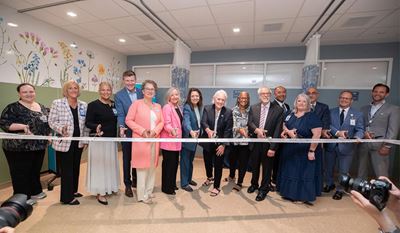 YNHHS leaders helped cut the ribbon