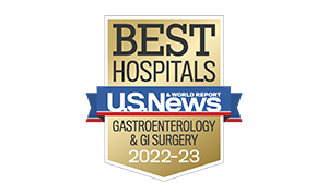 US News and World Report badge gastroenterology and gi surgery