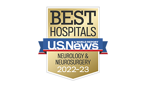 US News and World Report badge neurology and neurosurgery