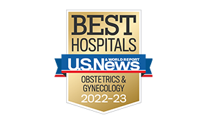 US News and World Report badge obstetrics and gynecology 
