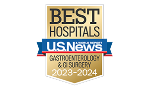 US News and World Report badge 8 specialties 