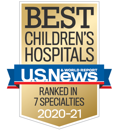 Best Childrens Hospital 7 specialties badge